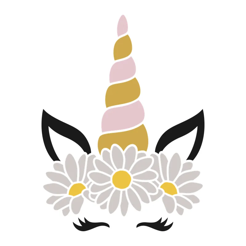 Daisy Crown Unicorn Face