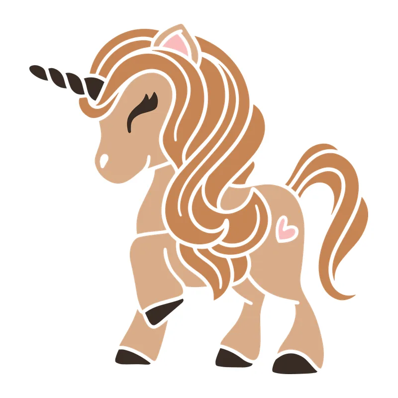 Prancing Caramel Unicorn