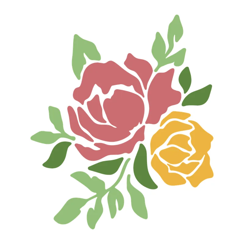 Pink and Yellow Rose Bouquet