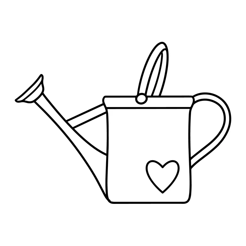 Watering Can With Heart