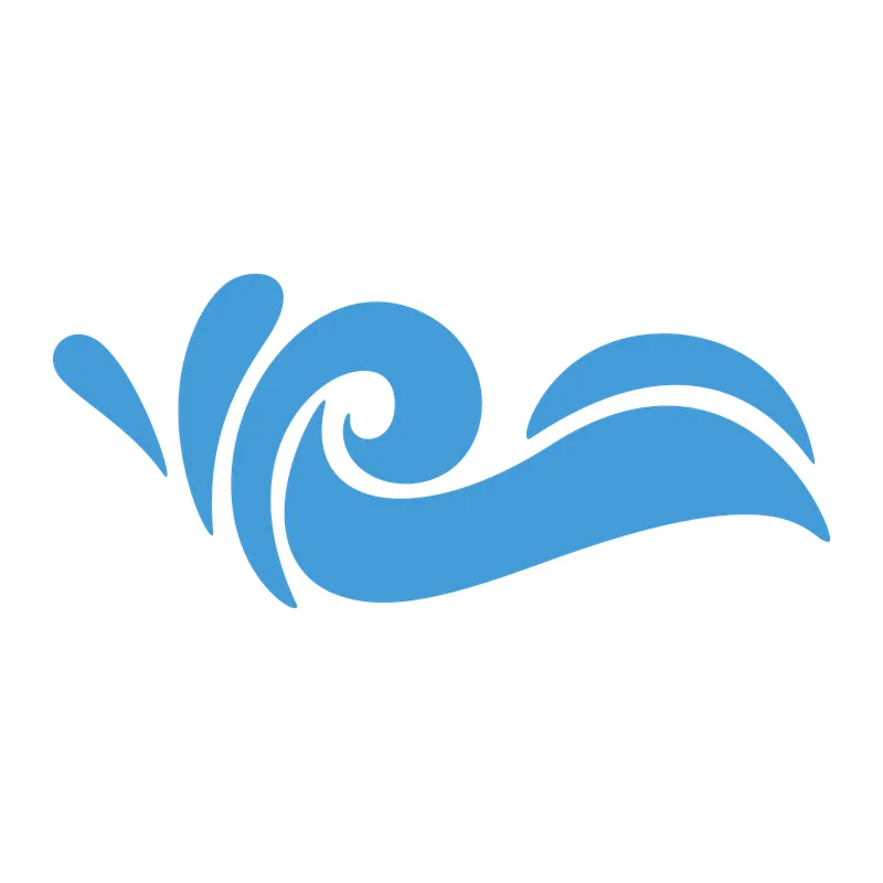 Curling Ocean Wave