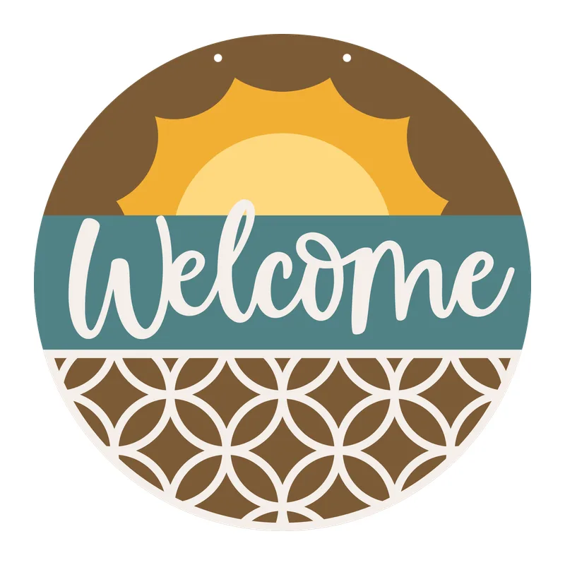 Sunrise Welcome Door Hanger