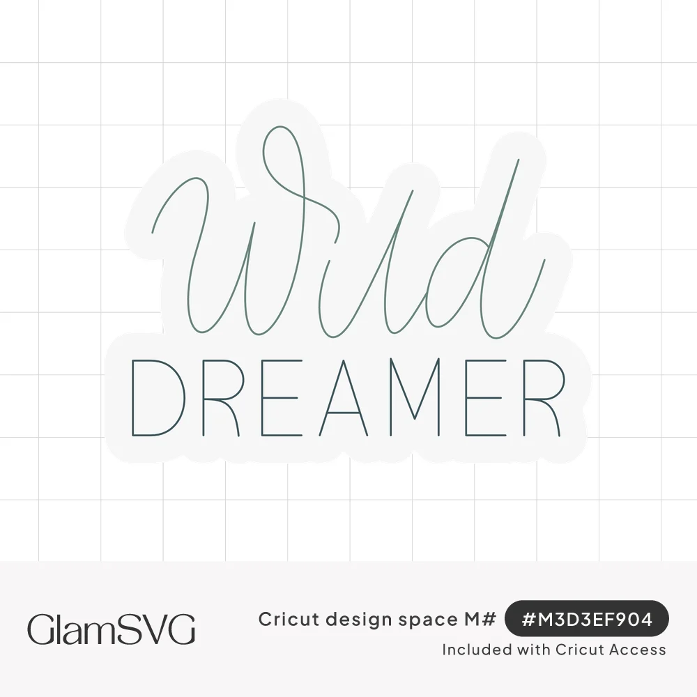 The word wild in thin gray handwritten script above the word DREAMER in thin black capital letters