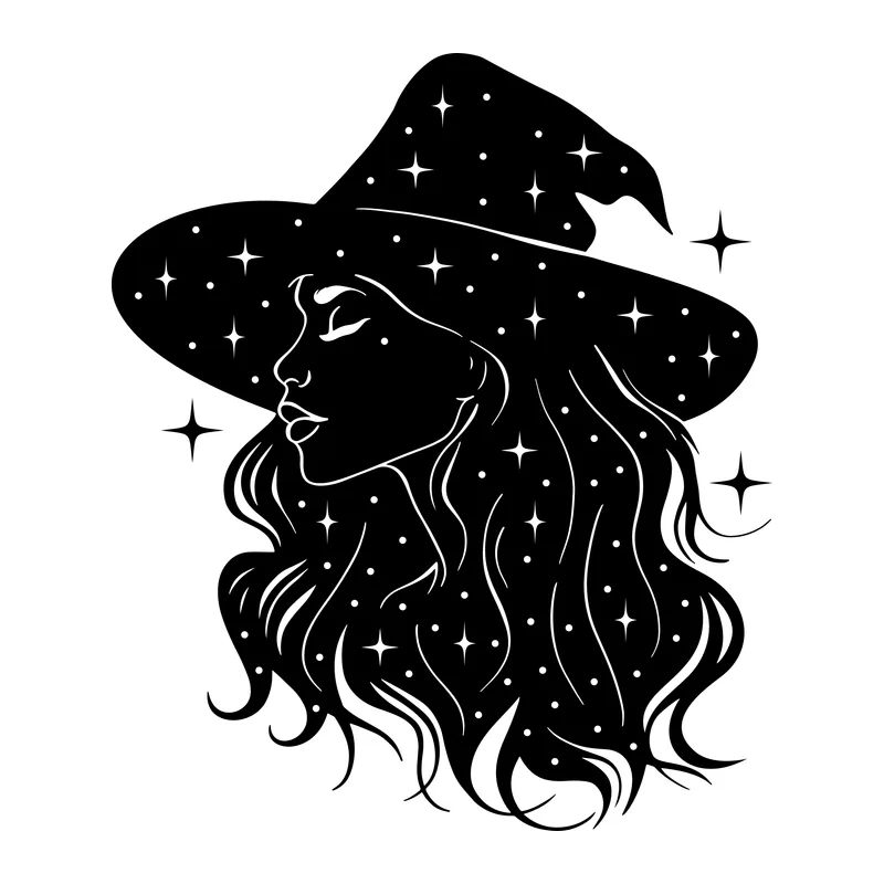 Celestial Witch Silhouette
