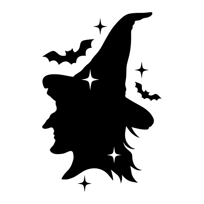Witch Silhouette Profile