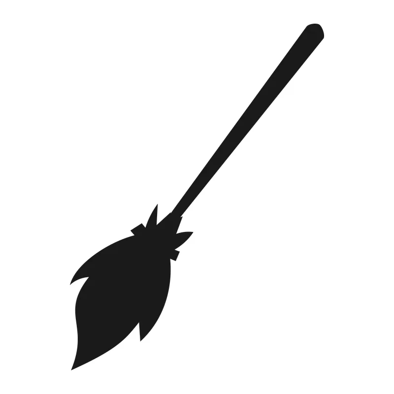 Witch Broom Silhouette