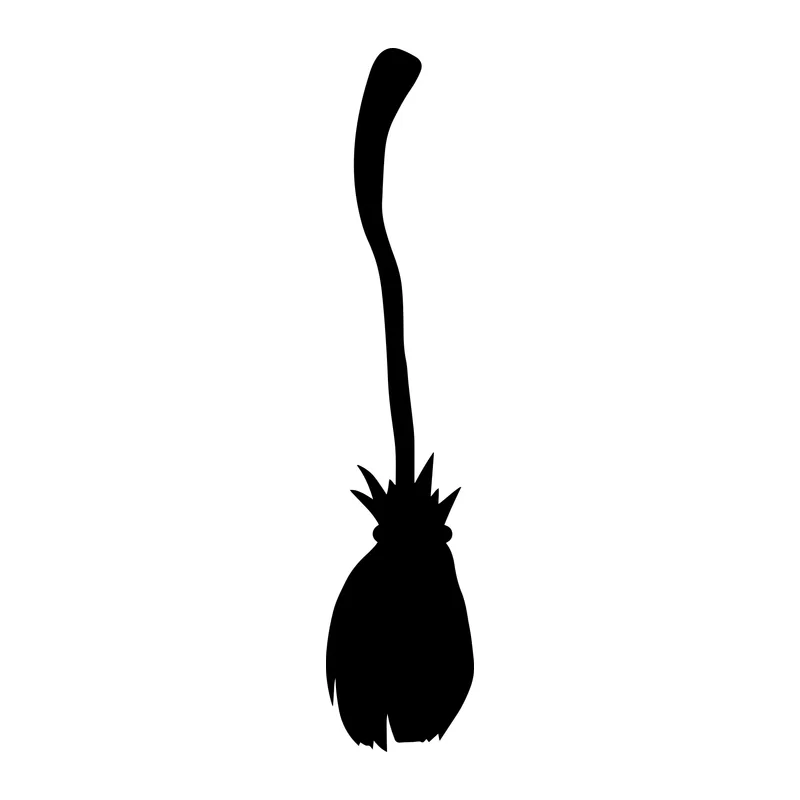 Witch Broom Silhouette