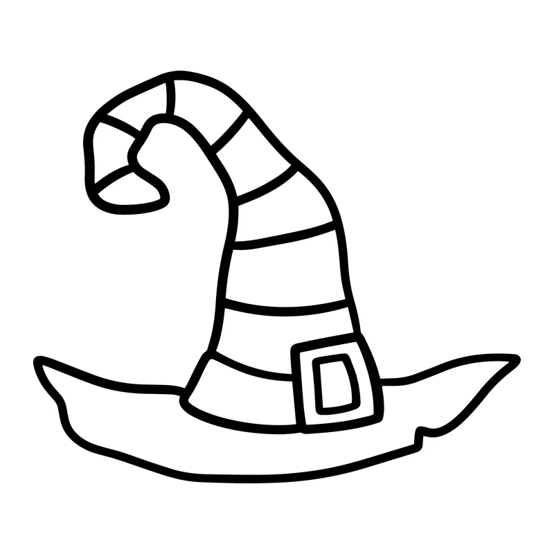 Striped Witch Hat
