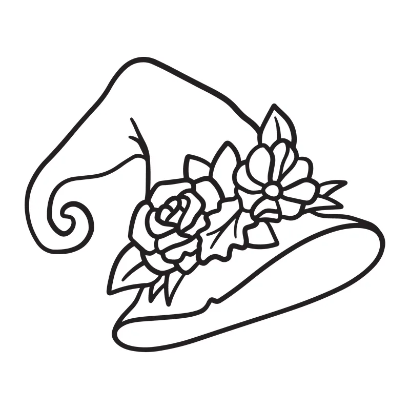 Floral Witch Hat