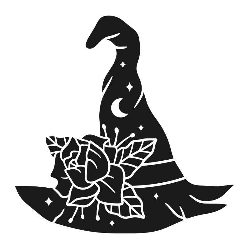 Witch Hat With Rose