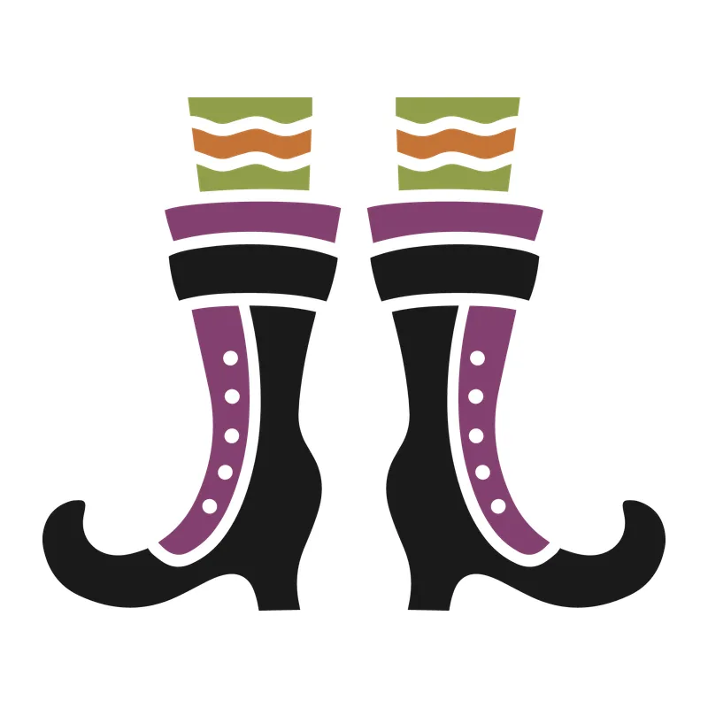 Witch Boots and Stockings