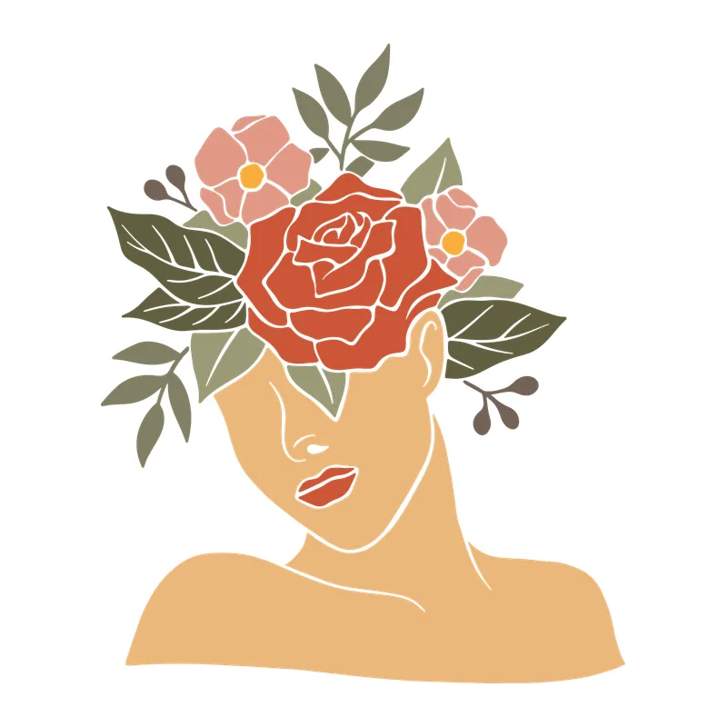 Woman with Floral Crown