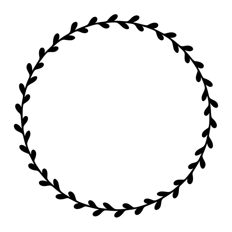 Simple Leaf Vine Wreath
