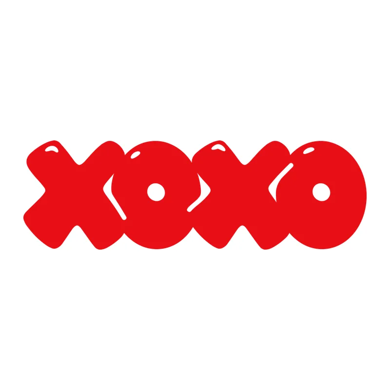 Bubble Letter XOXO